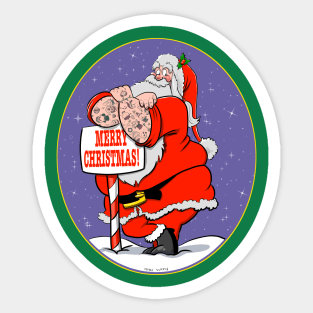 Santa Tatts Sticker